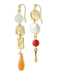 Pilgrim - Trace Earrings Gold-Plated/Multi - Statement k&otilde;rvar&otilde;ngad - ONE SIZE