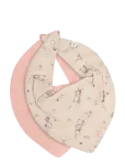 Pippi - Bib Muslin W. Aop (2-Pack) - Pudip&otilde;lled - ONE SIZE
