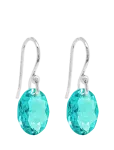 Marmara Sterling - 925 Silver Earrings Blue Zircon - Rippuvad k&otilde;rvar&otilde;ngad - ONE SIZE