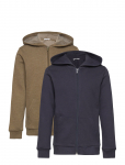 Minymo - Sweat Jacket W. Hood (2-Pack) - Kapuutsiga pusad - 152