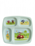 Babblarna - Babblarna- 4 Section Plate - Taldrikud - ONE SIZE