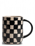 Byon - Mug Liz Check Black/Beige - Kohvitassid - ONE SIZE x 11.5
