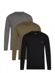 HUGO - Ls-Shirt Rn Triplet - Pikkade varrukatega - S