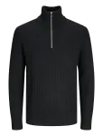 Jack & Jones - Jjeperfect Knit Half Zip Sn - Poolpika lukuga džemprid - L