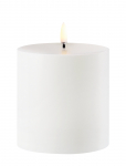 UYUNI Lighting - Outdoor Led Pillar Candle, White, 8,4X10 Cm - Plokkk&uuml;&uuml;nlad - H10CM