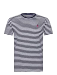 Polo Ralph Lauren - Custom Slim Fit Striped Jersey T-Shirt - L&uuml;hikeste varrukatega - M