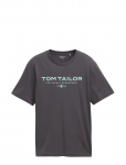 Tom Tailor - T-Shirt With Print - L&uuml;hikeste varrukatega - XXL