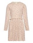 Minymo - Dress Ls Aop Rib - Pikkade varrukatega vabaajakleidid - 104