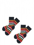 FUB - 2-Pack Classic Stripe Socks - Sokid - 19/21