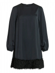 Vila - Viveer O-Neck L/S Short Dress/Dc/R - L&uuml;hikesed kleidid - 34