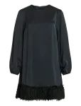 Vila - Viveer O-Neck L/S Short Dress/Dc/R - L&uuml;hikesed kleidid - 34