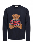 ONLY & SONS - Onsxmas Reg 5 Teddy Crew Knit Cs - &Uuml;mara kaelusega - XL