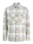 Jack & Jones - Jprrayle Melange Check L/S Overshirt Sn - Pealiss&auml;rgid - S