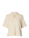 Selected - Slfsia Ras 2/4 Knit Key Hole Collar Neck - Džemprid - XXL