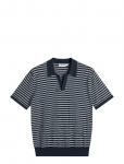 J. Lindeberg - Ben Structure Stripe Polo - Spordi l&uuml;hikeste varrukatega polos&auml;rgid - S