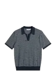 J. Lindeberg - Ben Structure Stripe Polo - Spordi l&uuml;hikeste varrukatega polos&auml;rgid - S