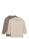 Minymo - T-Shirt Ls Loose Fit (2-Pack) - Pikkade varrukatega T-s&auml;rgid - 86