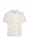 Fat Moose - Icon Cotton/Linen S/S Shirt - L&uuml;hikeste varrukatega s&auml;rgid - XXXL