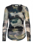 Malina - Elionora Sheer Jersey Top - Pikkade varrukatega - XL