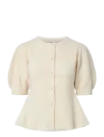 Pieces - Pcsilly Ss Puff Knit Cardigan Noos Bc - Kardiganid - XL