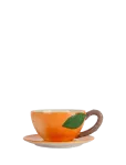 Byon - Cup And Plate Peach - Kohvitassid - 30 CL