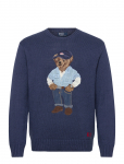 Polo Ralph Lauren - Polo Bear Linen-Cotton Sweater - &Uuml;mara kaelusega - S