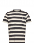 Fred Perry - Fine Stripe T-Shirt - L&uuml;hikeste varrukatega - S