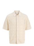 Jack & Jones - Jorcotedazur Knit Crochet Polo Sn - L&uuml;hikeste varrukatega kootud polos&auml;rgid - XXL