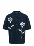 ONLY & SONS - Onssonny Rlx Ss Shirt Knit - L&uuml;hikeste varrukatega kootud polos&auml;rgid - XS