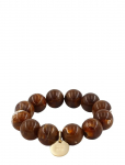 Bud To Rose - Velvet Resin Bracelet Brown - P&auml;rlitega k&auml;ev&otilde;rud - ONE SIZE