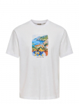 ONLY & SONS - Onsfred Painting Life Rlx Ss Tee - L&uuml;hikeste varrukatega - M