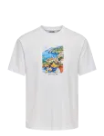 ONLY & SONS - Onsfred Painting Life Rlx Ss Tee - L&uuml;hikeste varrukatega - M