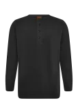 Nudie Jeans - Ls Henley Washed Antracite - Pikkade varrukatega - X L