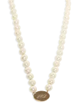 Lauren Ralph Lauren - Nk 16In Lrl Pearl Collar - Gld/White - P&auml;rlitega kaelakeed - ONE SIZE 40.6 cm