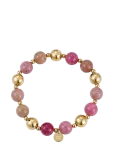 Bud To Rose - Kelly Bracelet Pink/Gold - P&auml;rlitega k&auml;ev&otilde;rud - ONE SIZE