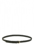 Pieces - Pcavery Leather Braided Slim Belt Noos - V&ouml;&ouml;d - 90