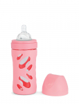 Twistshake - Twistshake Anti-Colic Glass Bottle 260Ml Pastel Pink - Lutipudelid - ONE SIZE