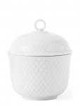 Lyngby Porcel&aelig;n - Rhombe Sk&aring;l &Oslash;8.5 Cm Hvid - Serveerimiskausid - &Oslash; 8.5 cm