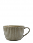 House Doctor - Mug, Hdpleat, Grey, Brown - Kohvitassid - 10.5X10.5X7CM