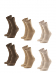 Danish Endurance - Bamboo Crew Socks 6-Pack - Tavalised sokid - 43-47
