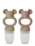 Nuuroo - Lauge Silicone Fruit Pacifier 2-Pack - Lutid - 14.5X4X5.5CM