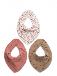 Fixoni - Bandana Bibs 3-Pack - Pudip&otilde;lled - ONE SIZE