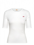Levi's&reg; - Luca Slim Tee White + Rib Knit - L&uuml;hikeste varrukatega - M