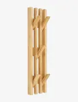 House Nordic - Bergen Coat Rack, Bamboo, Natural, 14X60 Cm - Konksud - 9.5X 14X 60CM