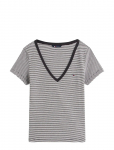 Tommy Jeans - Tjw Slim Essential Rib V Ss - L&uuml;hikeste varrukatega - XL