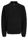 Jack & Jones - Jprwinter Knit Boucle Polo Styd Aw24 - Pikkade varrukatega kootud polos&auml;rgid - S