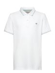 Gant - Contrast Tipping Ss Pique Rugger - L&uuml;hikeste varrukatega polos&auml;rgid - 146-152
