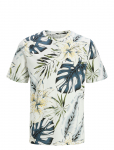 Jack & Jones - Jjhawaii Aop Tee Ss Crew Neck - L&uuml;hikeste varrukatega - S