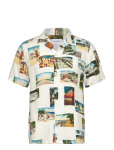 Lindbergh - Resort Viscose Aop Shirt S/S - L&uuml;hikeste varrukatega s&auml;rgid - S