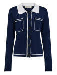Pieszak - Pd-Vigga Ls Contrast Polo Knit - Kardiganid - 38